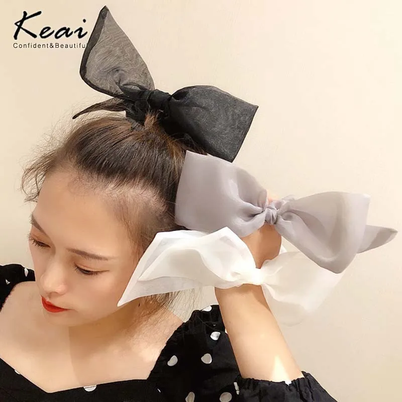 

Новинка 2020, кружевные заколки для волос с бантиком, Женская резинка для хвоста для девочек, резинка для волос, завязка для волос, резинки, акс...