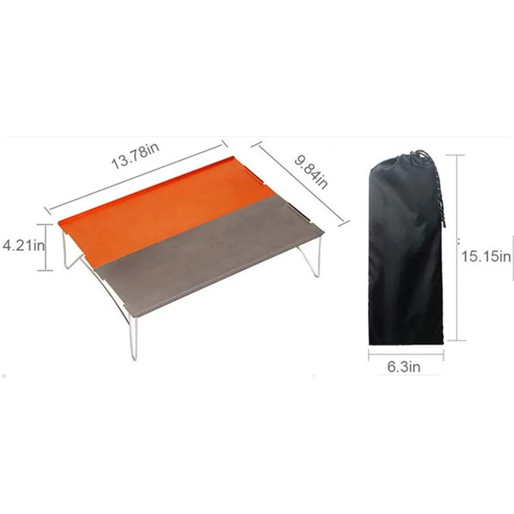 High Quality Outdoor Mini Folding Table Mountaineering Riding Camping Barbecue Matching Portable Aluminum Coffee | Спорт и