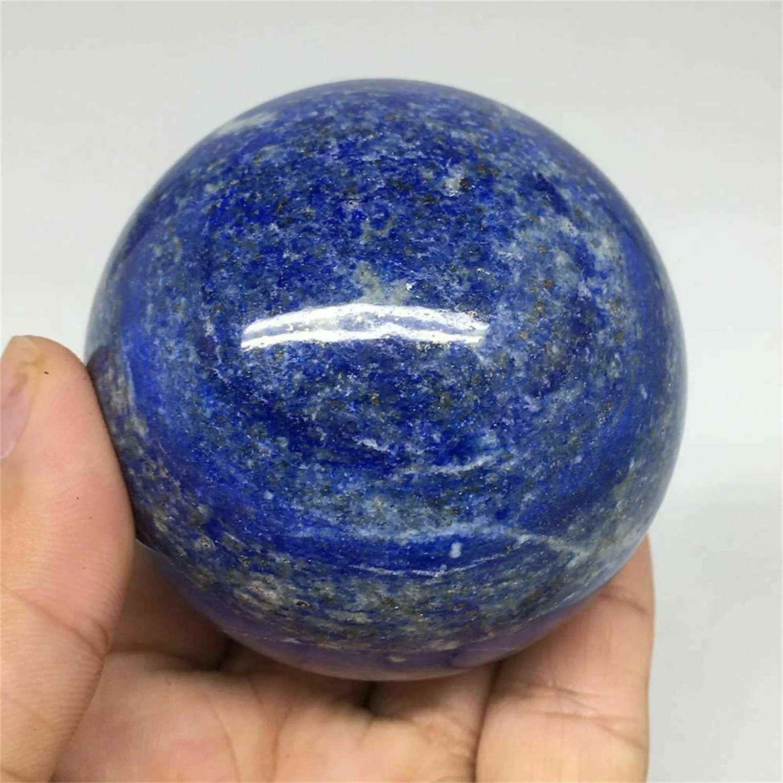 

Natural lapis lazuli quartz crystal polished ball reiki healing