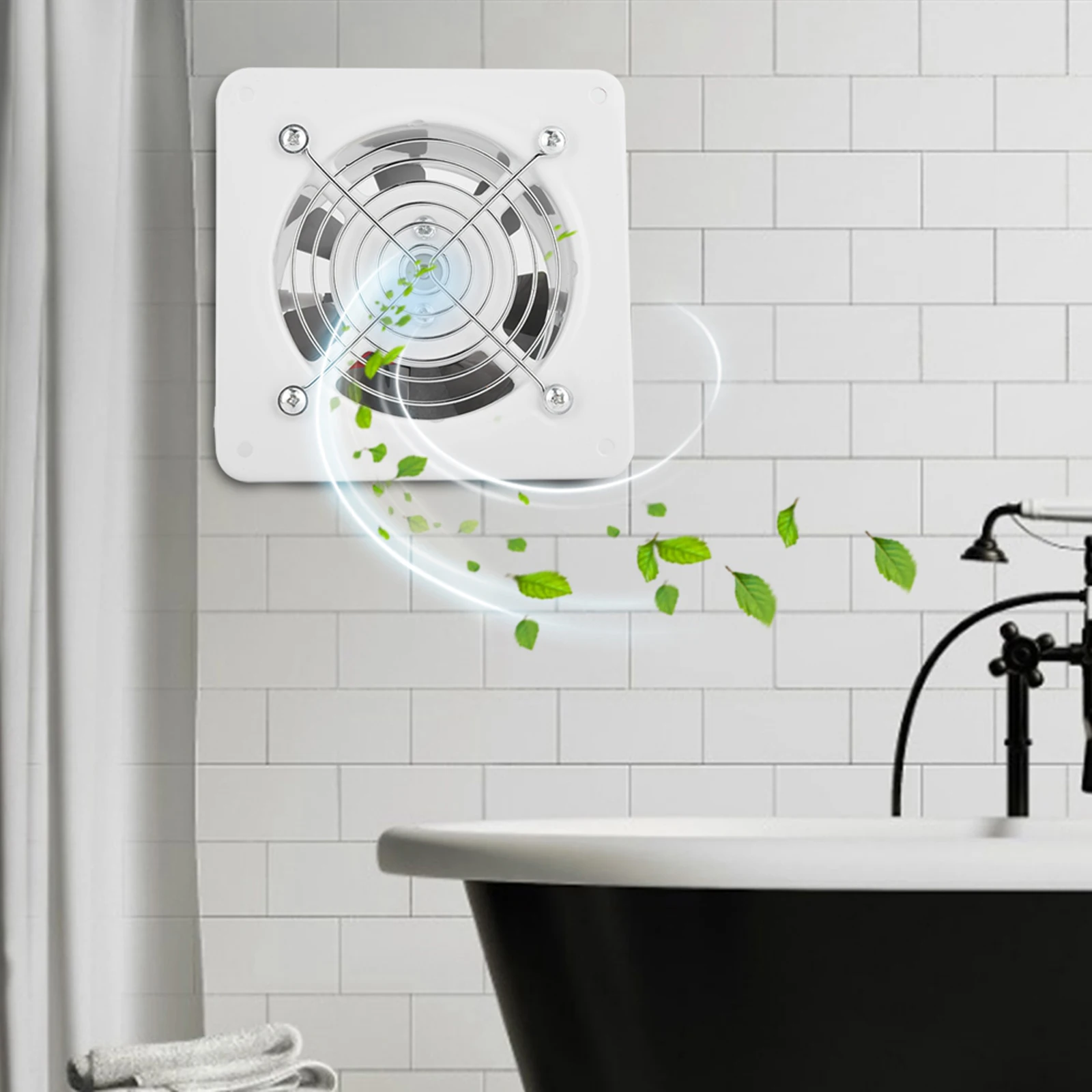 Вытяжной вентилятор дом ванная туалет Кухня 30 35db низкая Шум Пластик настенный