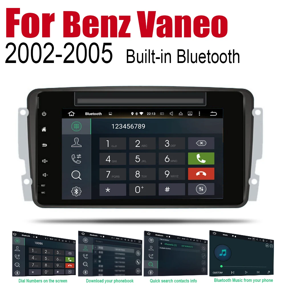 Android автомобильное радио стерео GPS навигация для Mercedes Benz Vaneo 2002 ~ 2005 NTG Bluetooth wifi