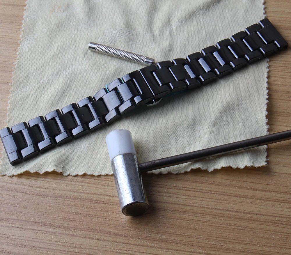 Новое поступление аксессуары для часов черные керамические звенья особых