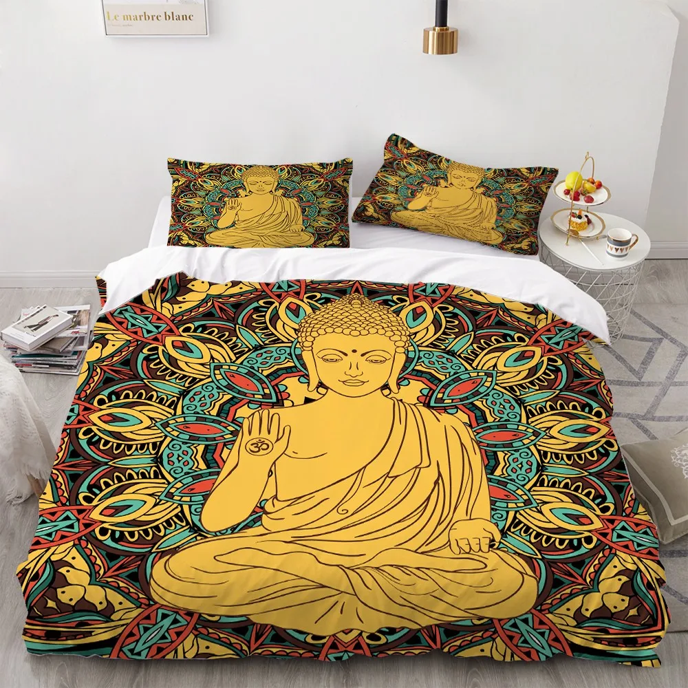 Комплект постельного белья с 3D принтом Будды комплект из 2/3 предметов