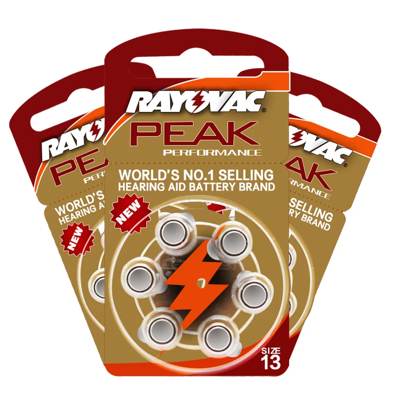 Аккумуляторы для слухового аппарата RAYOVAC 6 шт./1 карта 1 45/PR48/S13 в размер 13 диаметр 7 9