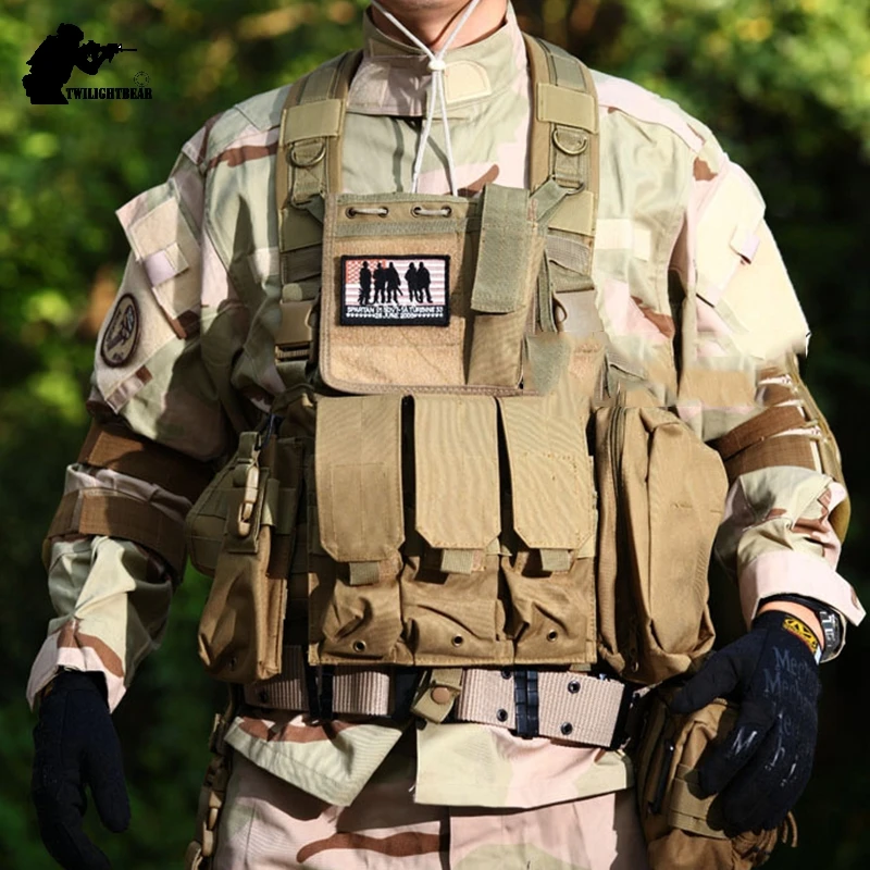 Военный тактический жилет RRV высокое качество 800D нейлон Molle система CS Printball