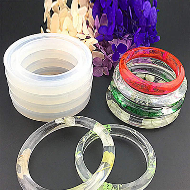 Круглая силиконовая форма для браслета из смолы ювелирных изделий | Украшения и