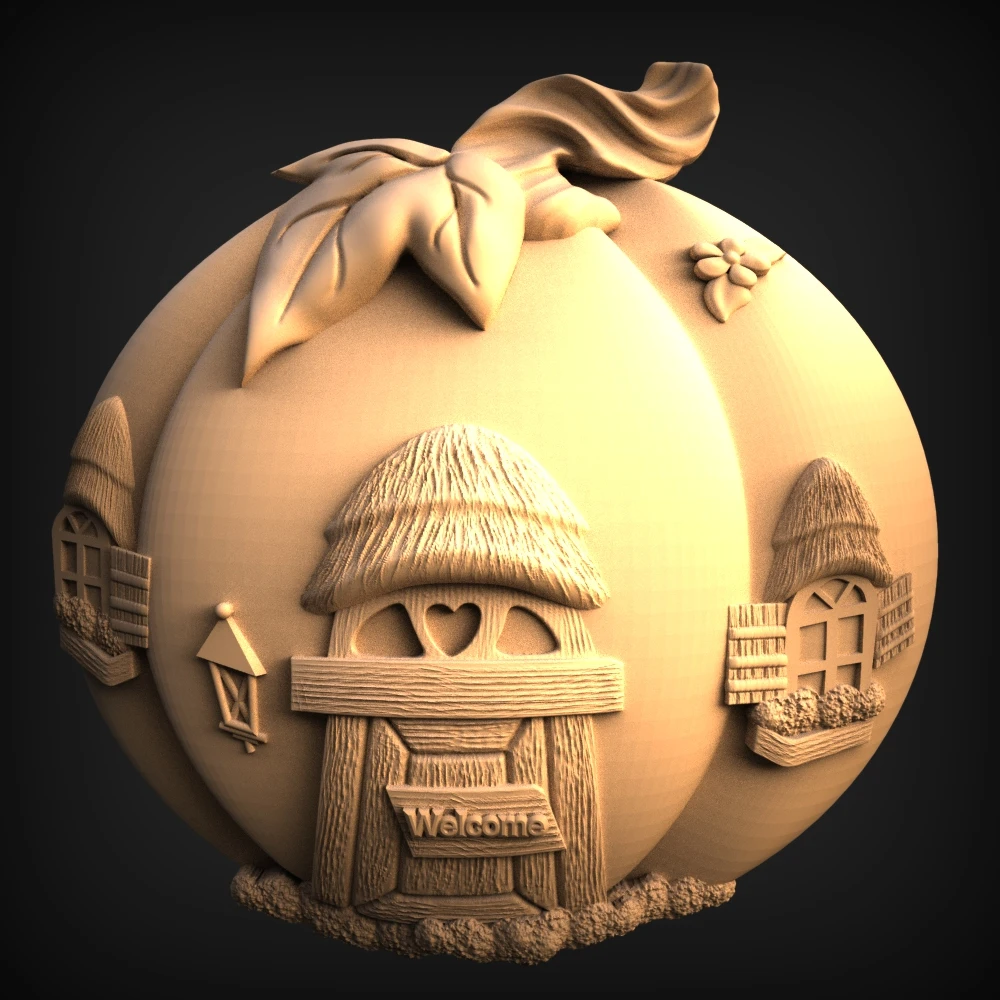 STL модель творческий дом двери 3D рельеф для фрезерный станок с ЧПУ резьбы по