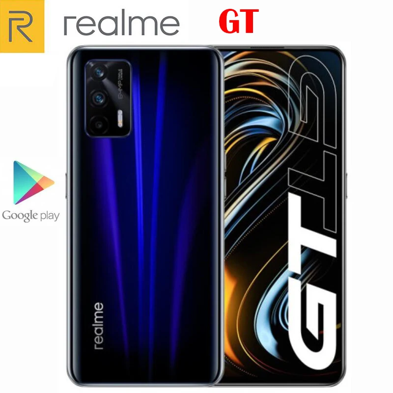 

Official New Original Realme GT 5G Cell Phone 6.43inch 120Hz Super AMOLED Snapdragon 888 Android11 64MP 4500Mah 65W Flash Charge