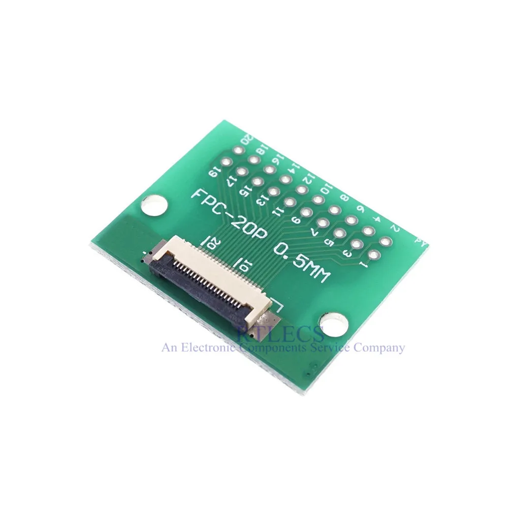 Гибкий плоский кабель FFC/FPC 2 шт. адаптер 20 контактный 0 5 мм до 54 x мм|pcb connector cable|cable