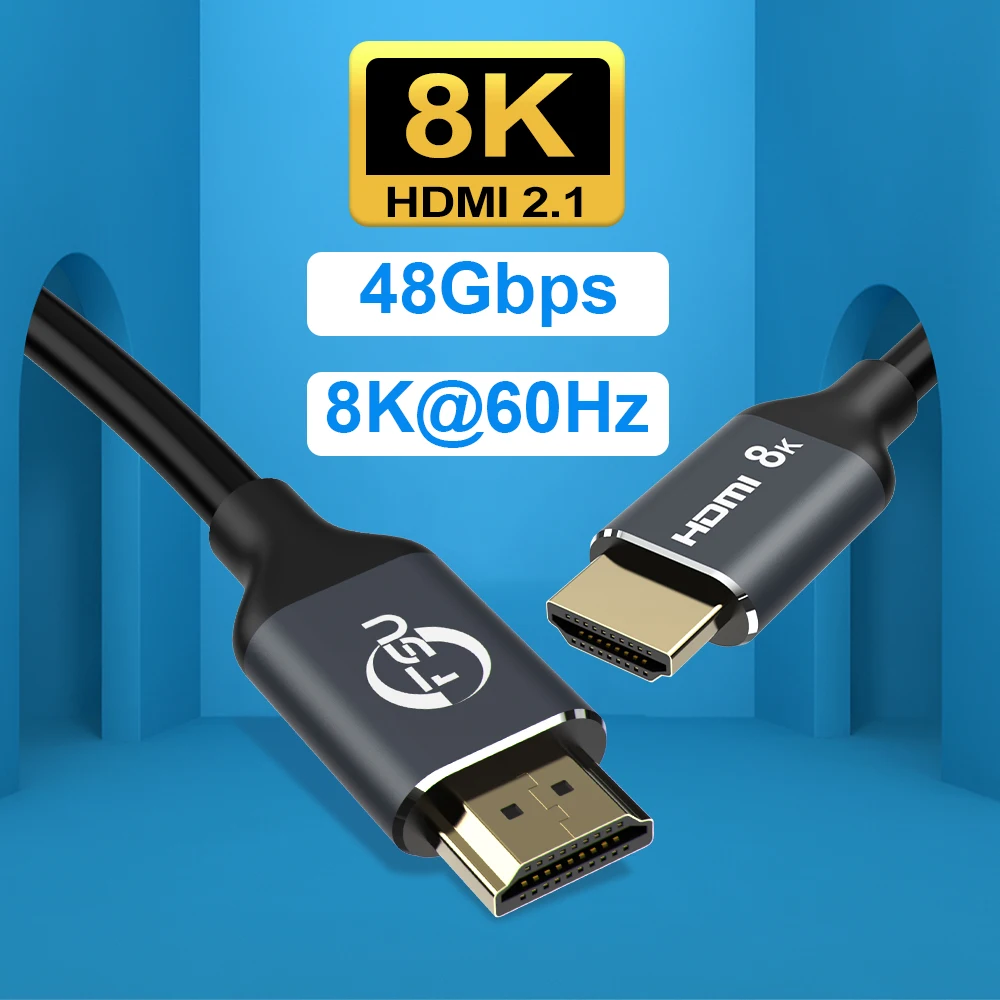Кабель HDMI 2 1 8K 60 Гц HDR 48 Гбит/с Ультра скоростной 4K 120 кабель для монитора проектора