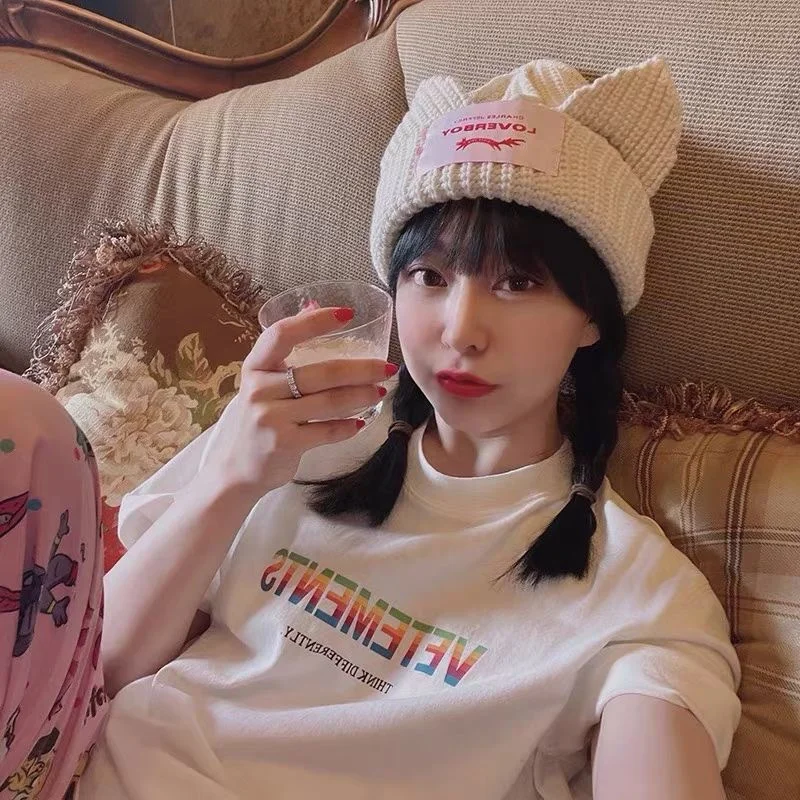 

Футболка VTM Мужская/женская с надписью, 2021 хлопок, оверсайз