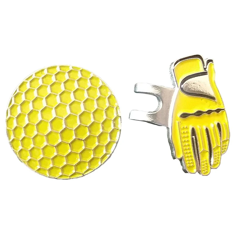 

Alloy Silver Magnetic Visor Hat Cap Clip Removable Golf Ball Marker Clip Hat Metal Set Golf X5O9