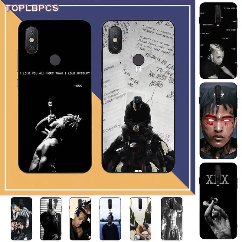 TOPLBPCS Rap Singer Xxxtentacion силиконовый черный чехол для телефона RedMi note 9 4 5 6 7 5a 8 pro max 4X 5A