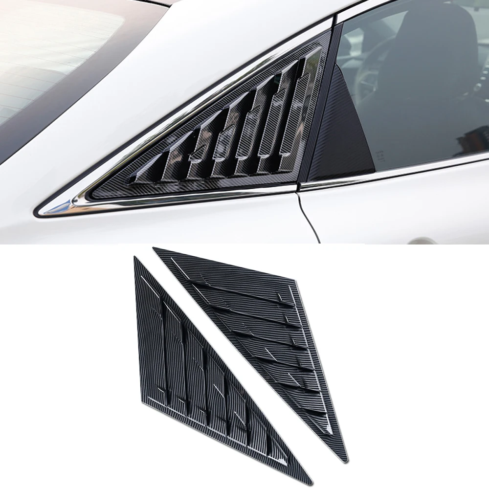 

Fit for Toyota Avalon XX50 2019-2021 Car Accessories Black Rear Window Louver Shutter Cover Trim 2pcs