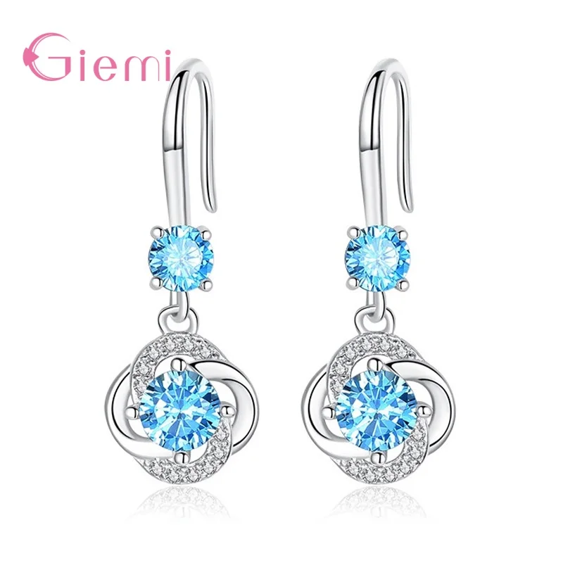 

Женские серьги из серебра 925 пробы с фианитами