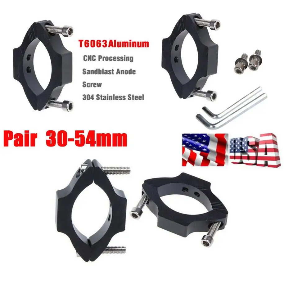 Корабль из США мотоциклетные фары трубка вилка кронштейн зажимы Регулируемый