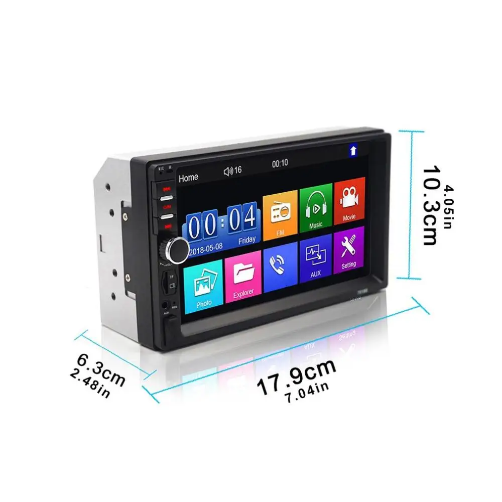 

7 Inch Car Display Player Car Audio and Video Hands-free Car Dual Spindle Mp5 Mp4 Radio Mobile Phone Connectivity