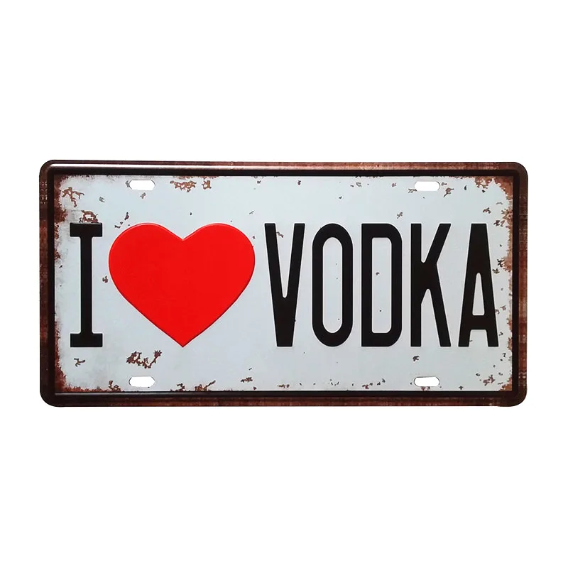 

"I Love Sex" Vintage Shabby Chic Car License Metal Tin Sign Bar Cafe Home Wall Decor Plaque Sticker 30*15cm Free Shipping