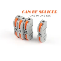 1510 pcs fast wire connector spl 1 universal compact plug in conductor butt terminal block can be spliced one in one out