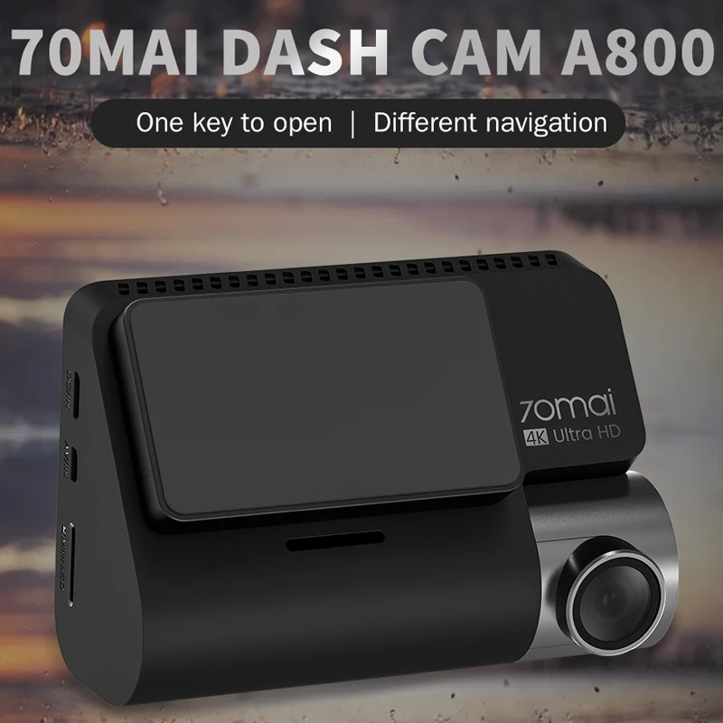 Видеорегистратор 70mai Smart Dash Cam 4K HD A800 камера для приборной панели со встроенным GPS