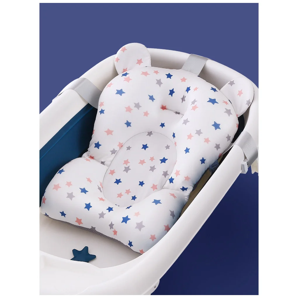 

Portable Baby Items Bathtub Pad Ajustable Bath Tub Shower Cushion Newborn Support Seat Mat Foldable Bath Seat Floating Water Pad