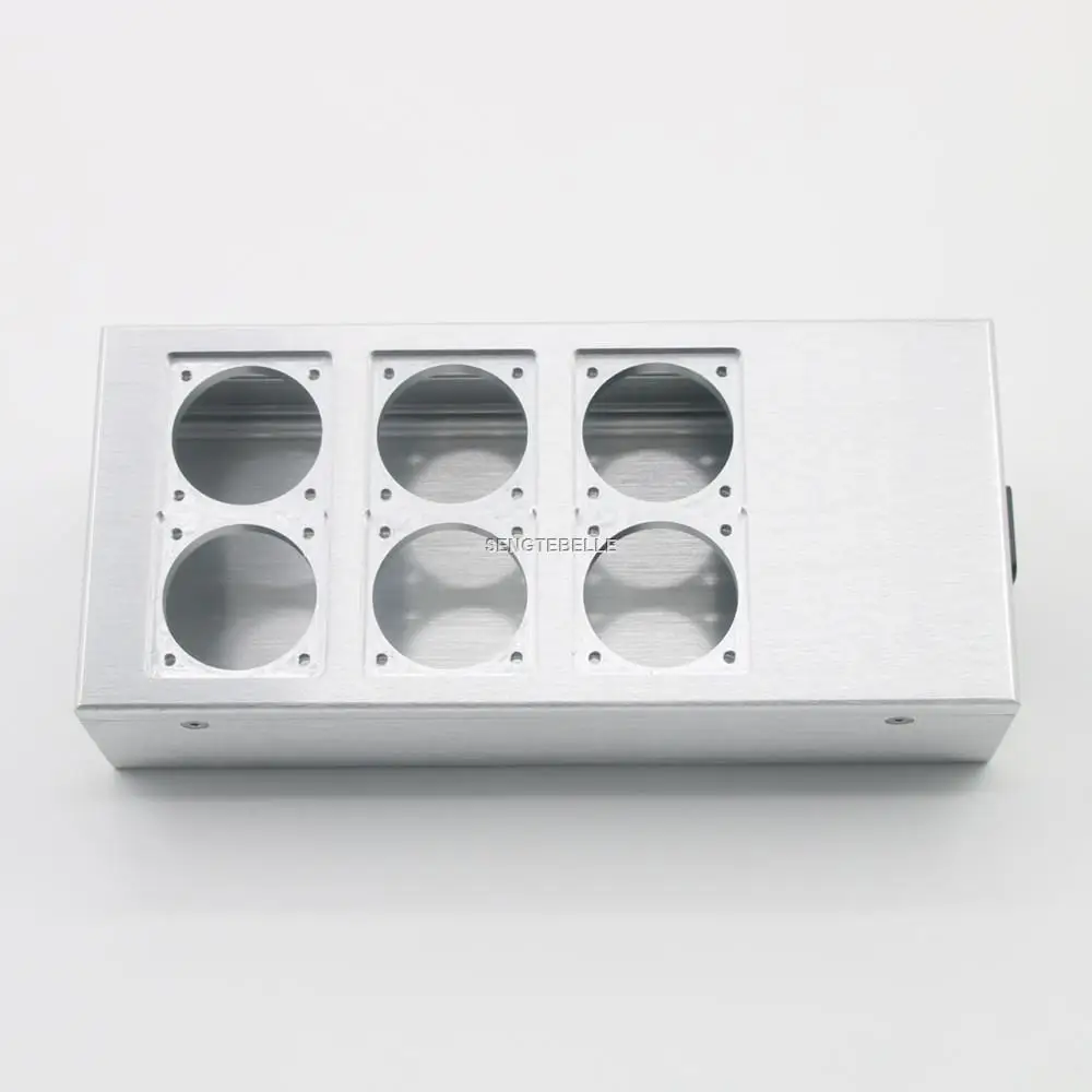 Полностью алюминиевый HIFI чехол питания европейского стандарта 4/6 розетка
