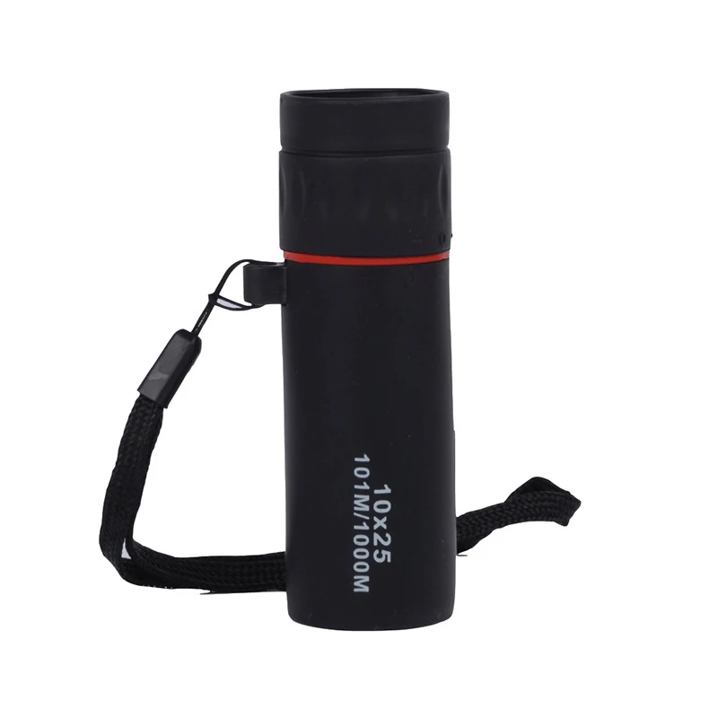 

10x25 HD Monocular Professional telescope daul focus Green Film Pocket spyglass for hunting High Quality Tourism Scope