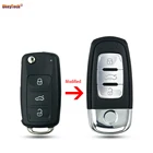 OKeyTech 3 кнопочный модифицированный откидной складной пульт дистанционного управления для автомобильного ключа чехол для VW VOLKSWAGEN Golf Jetta Beetle Polo Tiguan