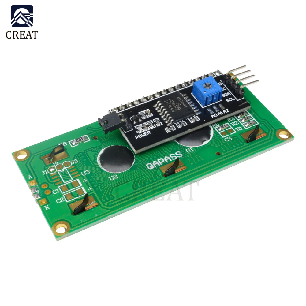 Синий дисплей IIC/I2C/TWI/последовательный интерфейс SPI 1602 16X2 16x2 символьный ЖК-модуль |