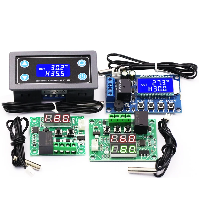 Цифровой термостат W1209 переключатель контроля температуры дисплей модуль