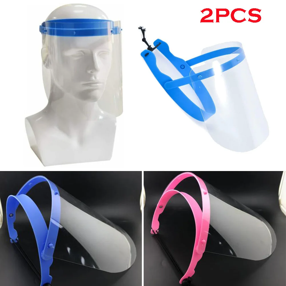 2 шт Защитные щитки для лица с складным прозрачным козырьком трещотка