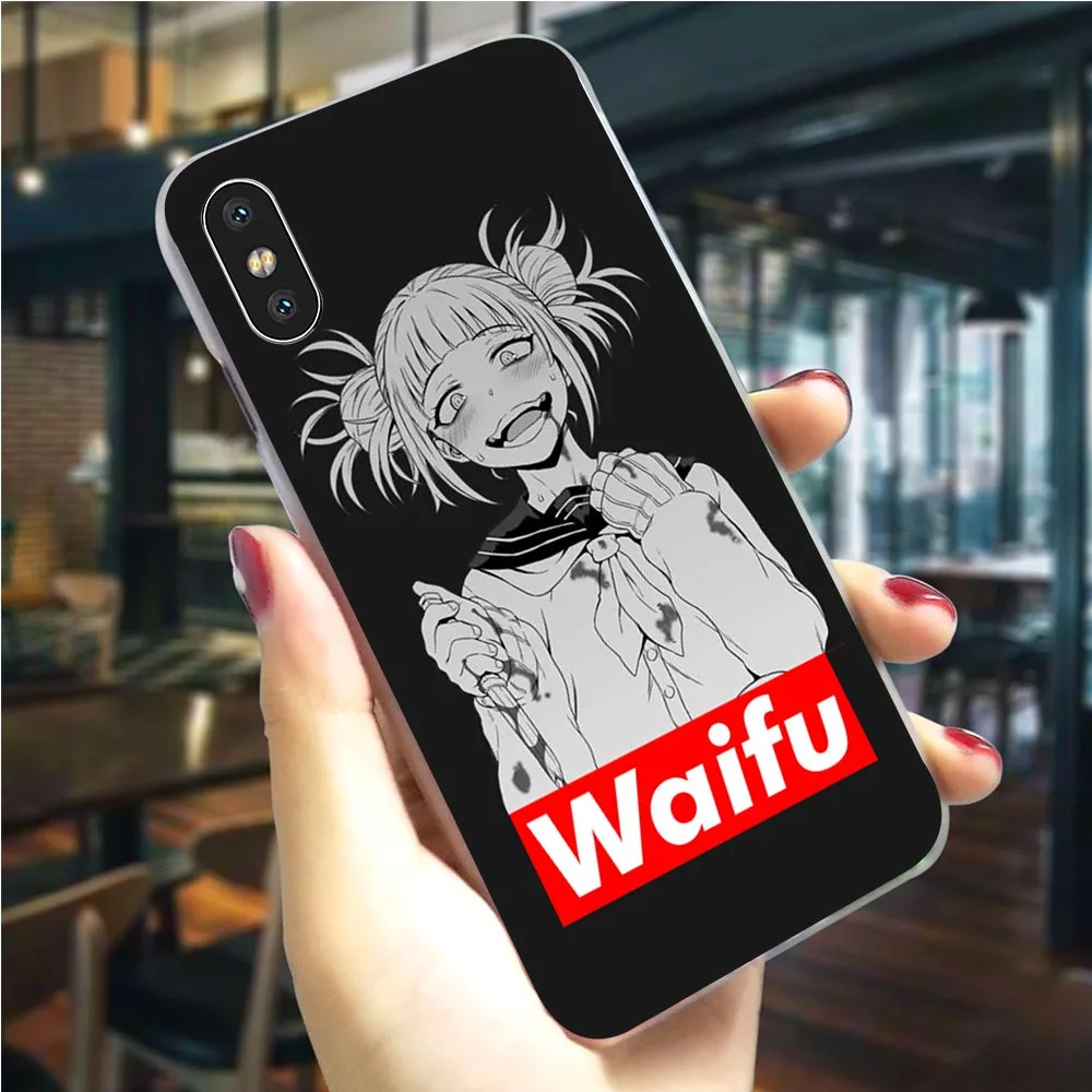 Гибридный чехол для телефона аниме Waifu Sugoi Senpai iPhone 7 Plus 5 дюймов SE 6 6S/6 6S 8/8 X XS XR Xs Max