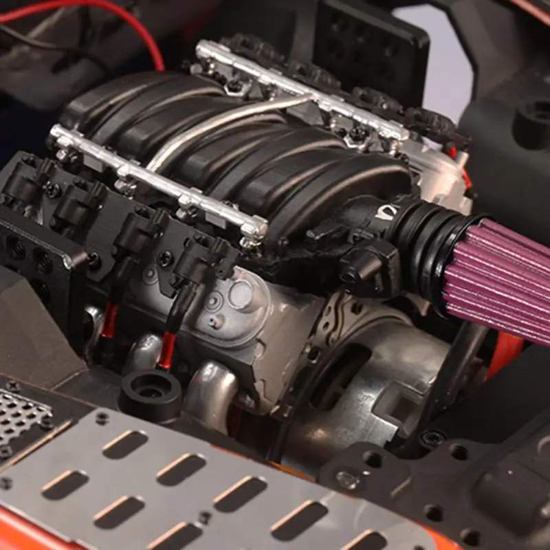 DJC 0641 LS3 V8 6.2L моделирование двигателя крышка радиатора вентилятора для 1/10 TRX4