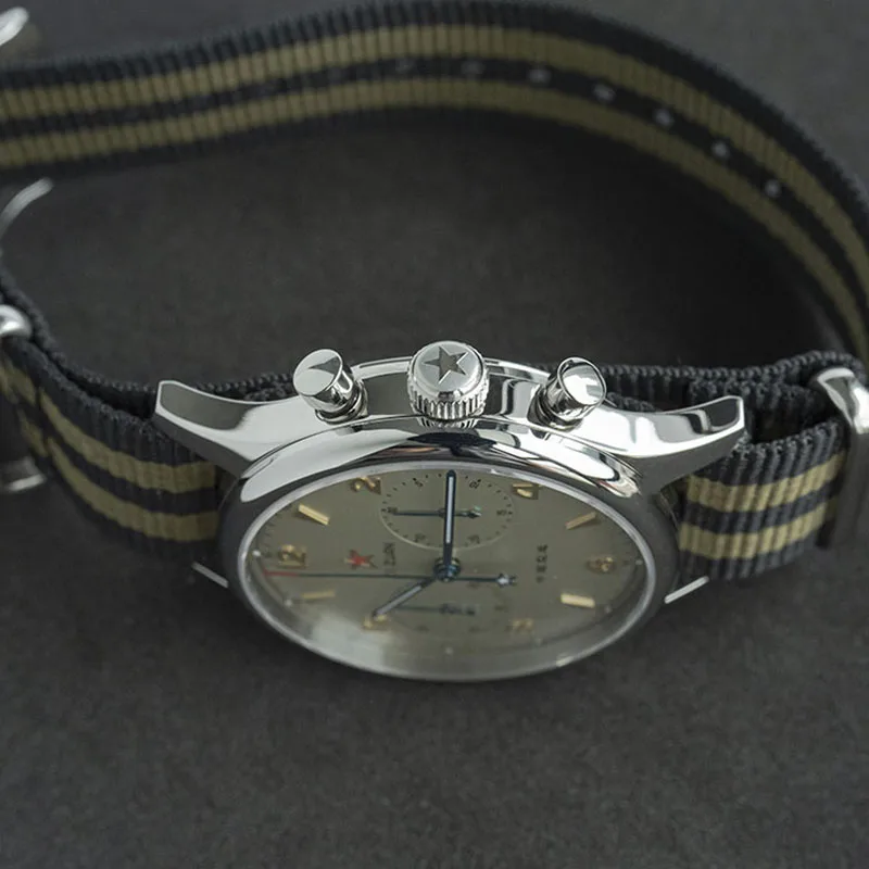 

Original 1963 Chronograph Watches Mens 2020 Sapphire Pilot Seagull Movement st1901 Luminous Mechanical Military Wrist watch men