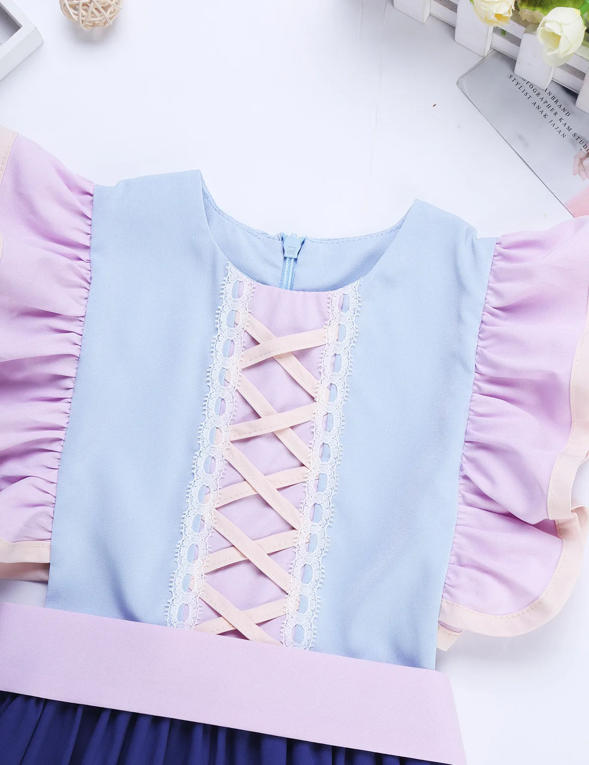 Комбинезон с рюшами для девочек комбинезон Хэллоуина маскарадный костюм