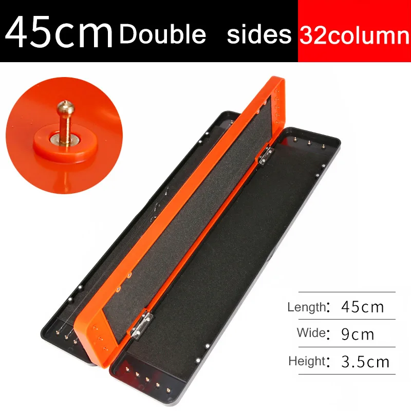 

32/45CM Carp Fishing Rig Tackle Hook Box Case Multi-Function Long Fishing Line Organizing Box Fishing Gear A303 Hook Accessories