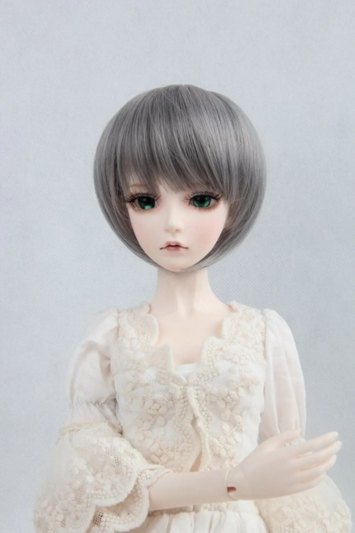 Luodoll шарнирная/SD кукла парик короткие волосы Красивая Серебряная 1/3 1/4 1/6 высокое