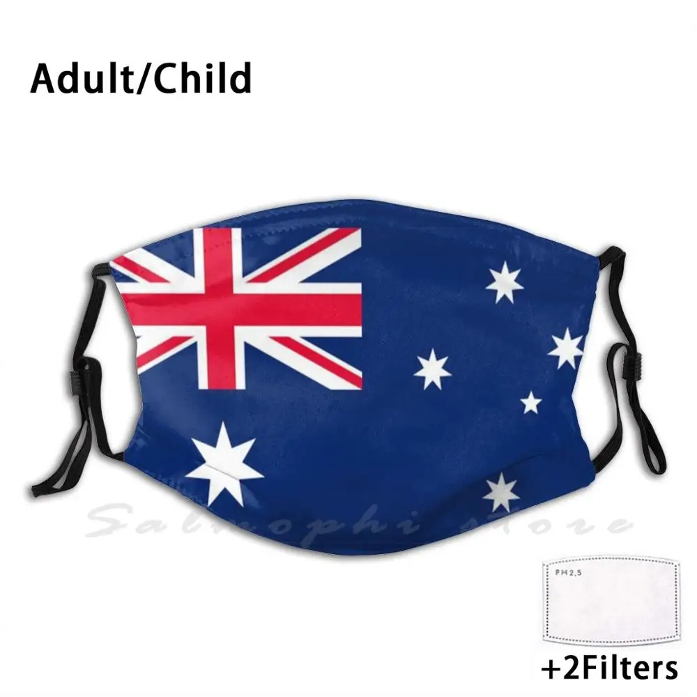Австралийский флаг-Flag0085 маска для самостоятельной сборки с фильтром от пыли
