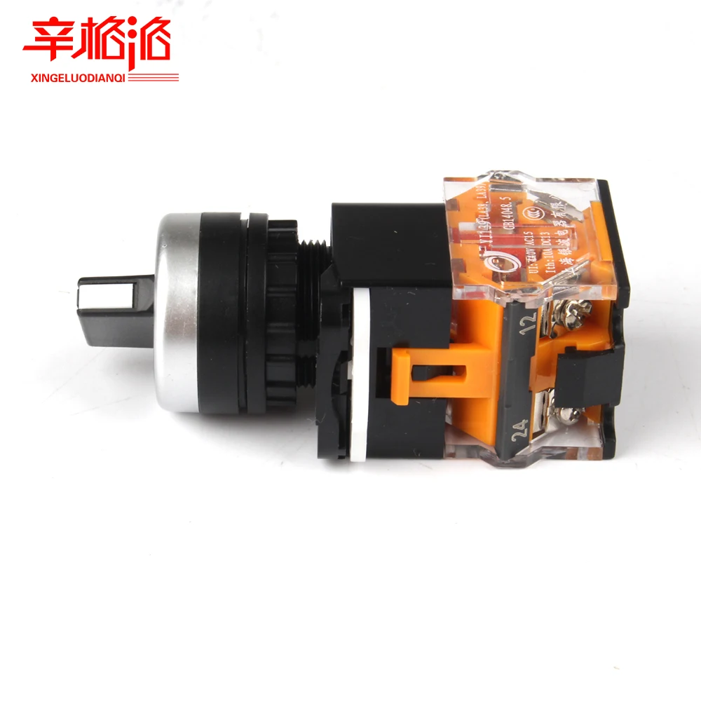 Монтажное отверстие 22 мм 2/3 позиционный короткий Селекторный переключатель