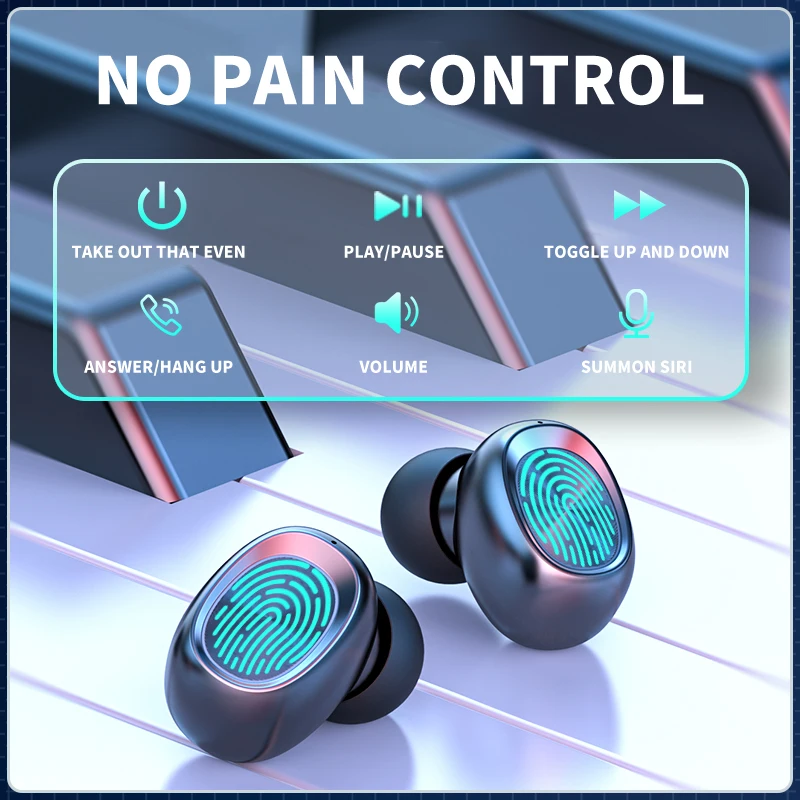 Новые беспроводные наушники TWS B27 светодиодный кой Bluetooth 5 0 с внешним