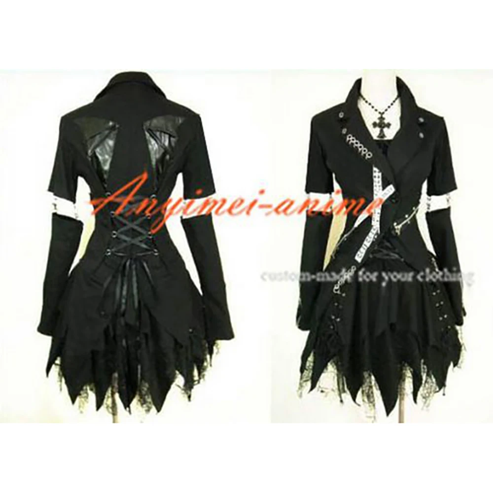 

fondcosplay tripp Fashion Hiphop Gothic Lolita Punk Fashion black cotton Jacket Dress Cosplay Costume Tailor-made[CK485]
