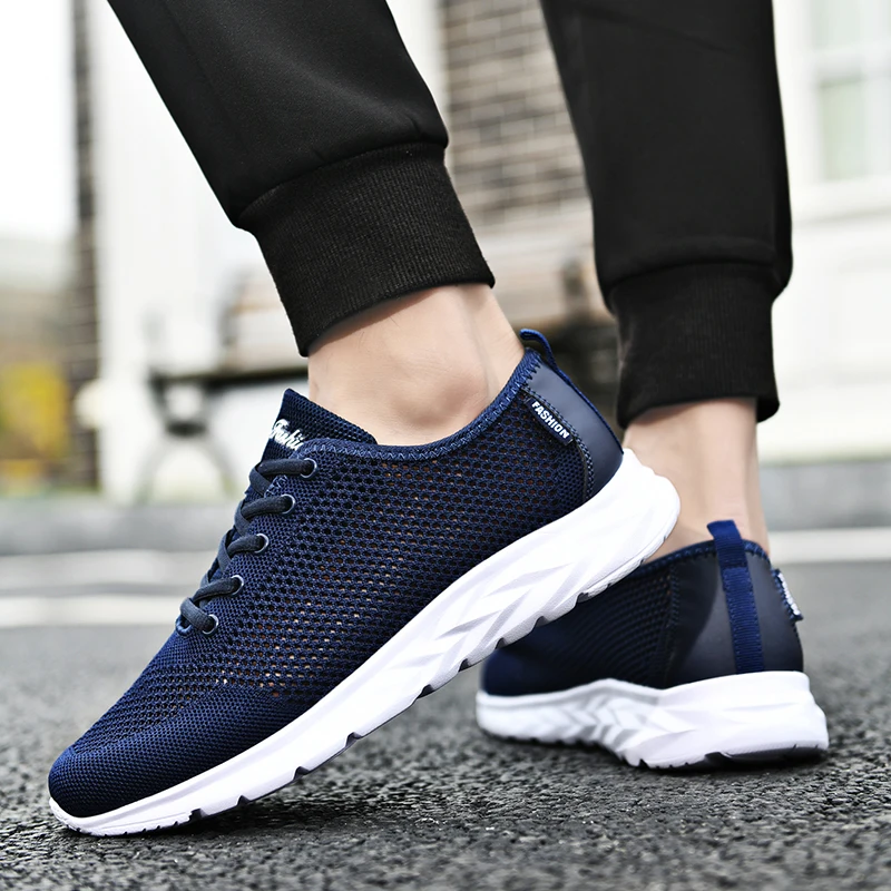

Men's Summer Sneakers 2021 New Breathable Athletic Gym Sports Shoes Light Comfortable Shoes For Men 38-47