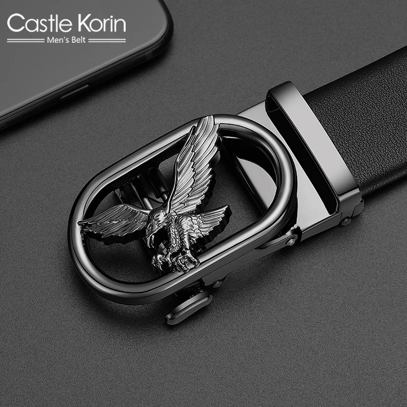 Men Belt Luxury Designer Brand Genuine leather fashion Top Quality Belts automatic Alloy Button Belt For Men