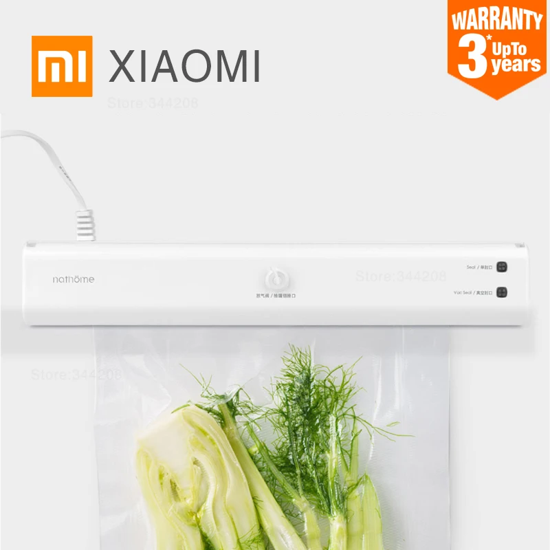 XIAOMI MIJIA Автоматический Вакуумный пищевой герметик вакуумная упаковочная машина пакеты дегазатор для сенсорной кухни герметичная упаковка