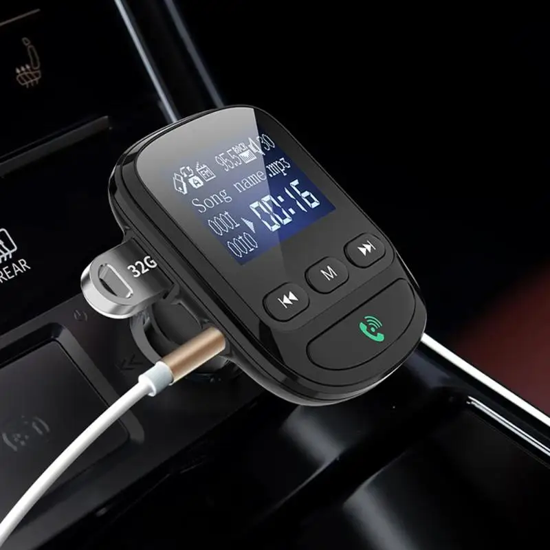 Автомобильный комплект BT06 ЖК гарнитура Bluetooth FM передатчик автомобильный MP3 плеер