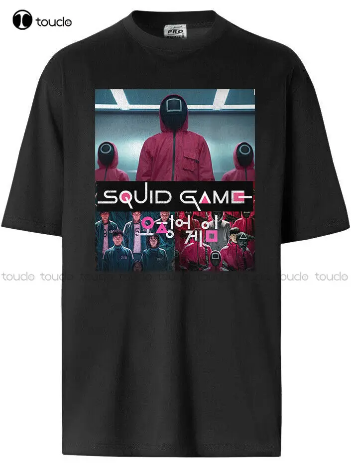 

Футболки с принтом игры кальмар, рубашки для мальчиков на заказ, футболка унисекс с цифровым принтом Aldult для подростков, модная забавная нов...