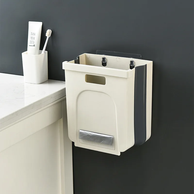 Складные мусорные баки подвесная настенная мусорная корзина для шкафа двери
