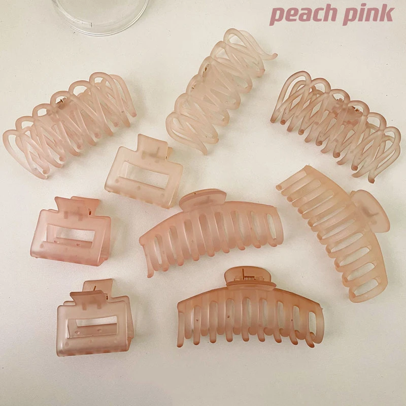 

Korean Style Fashion Women Girls Acrylic Hair Claws Hair Clips Headwear Transparent Big Size Women Hair Accessories Ornament