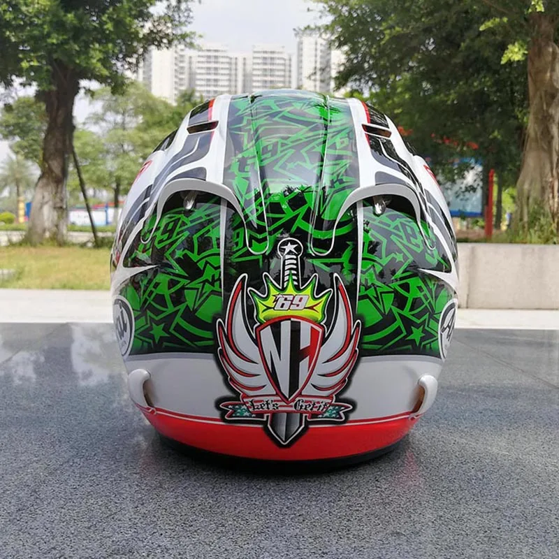 Полушлем из АБС пластика с радужным козырьком защитный шлем открытым лицом