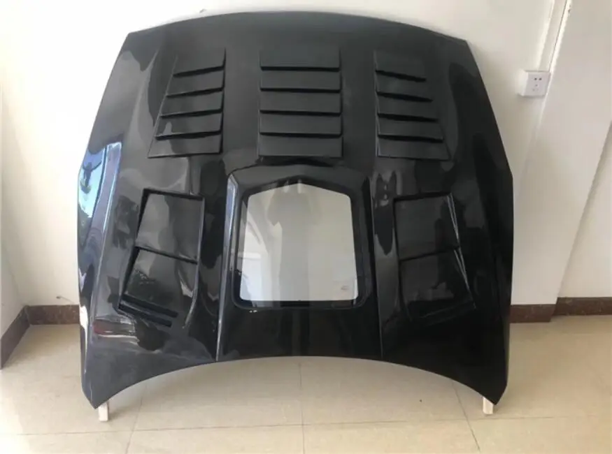 Углеродное волокно прозрачное стекло переднего бампера двигателя вентиляция в